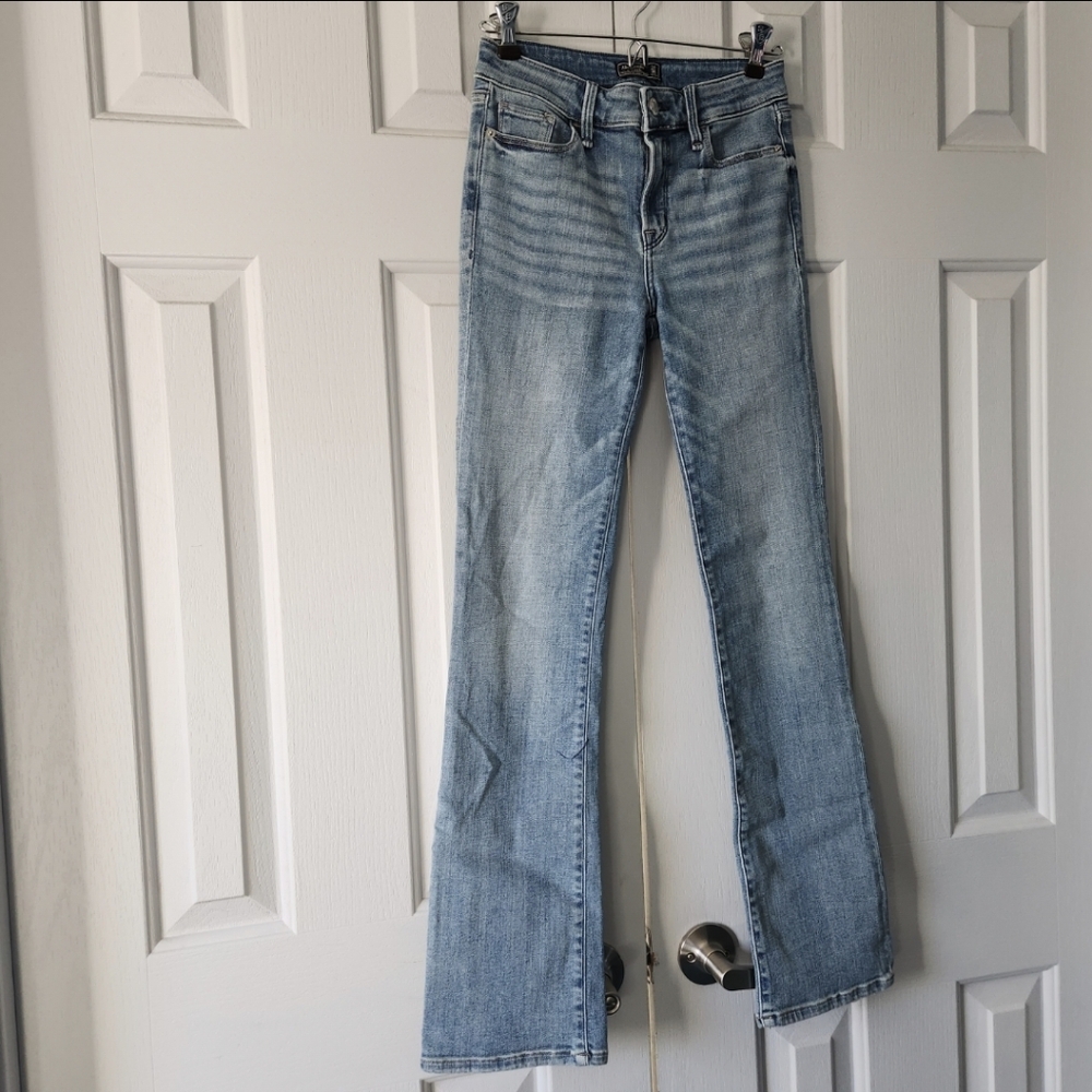 Abercrombie & Fitch Harper Skinny Boot Light Wash Jeans size 24/00S - Picture 3 of 11